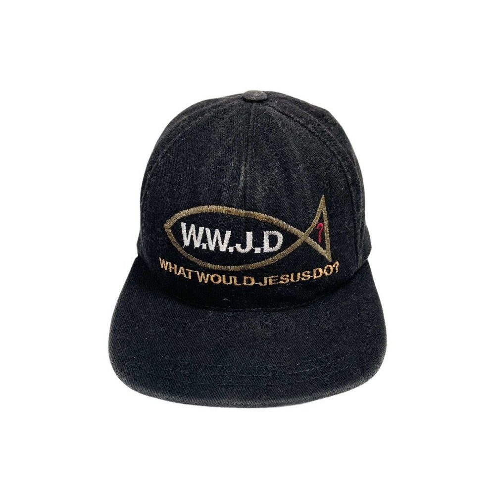 Vintage WWJD? What Would Jesus Do? Strapback Dad Hat- Embroidered